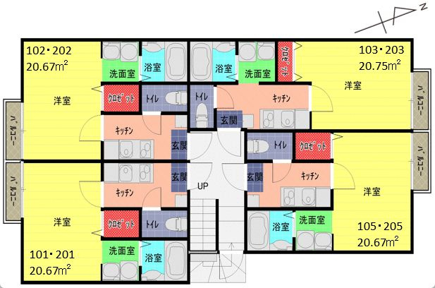 ヴィラート上福岡の間取り