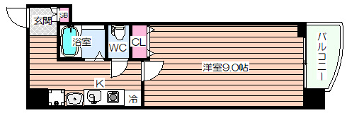 【間取り】 | ラナップスクエア阿波座
