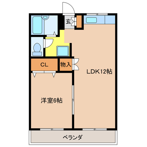 【間取り】 | コーポAKITAⅠ
