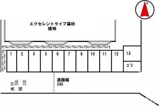 エクセレントライフ真砂の区画図
