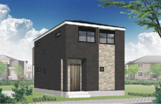 【外観パース】 | 【仲介手数料無料！！】川崎市麻生区王禅寺東4丁目　新築戸建て（全3棟）C号棟　5080万円 | 本パースは、イメージ図につき、風景、建物、植栽などについては施工後の現物との差異が生じます。
つきまして本パースによって生じたいかなる損害については一切責任を負いません。