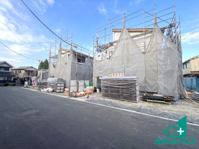●3(土)4(日)現地案内可能！　大和郡山市矢田山町　全3邸の外観|建築中ですが現地を見ると分かる事もございますので、ぜひ一度現地をご覧ください。