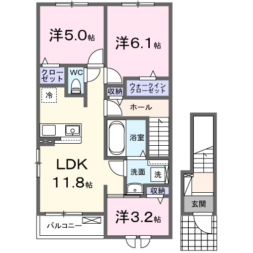 【間取り】 | テナム　プレッソ　メゾン