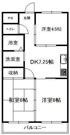 シャトーレ若草の間取り