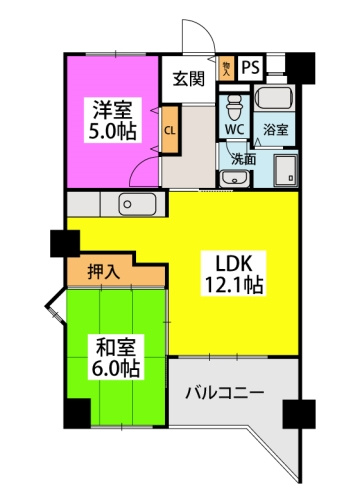 アルテハイム宮ノ陣【10,000円キャッシュバック対象物件】の間取り