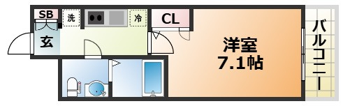 SERENiTE三宮の間取り