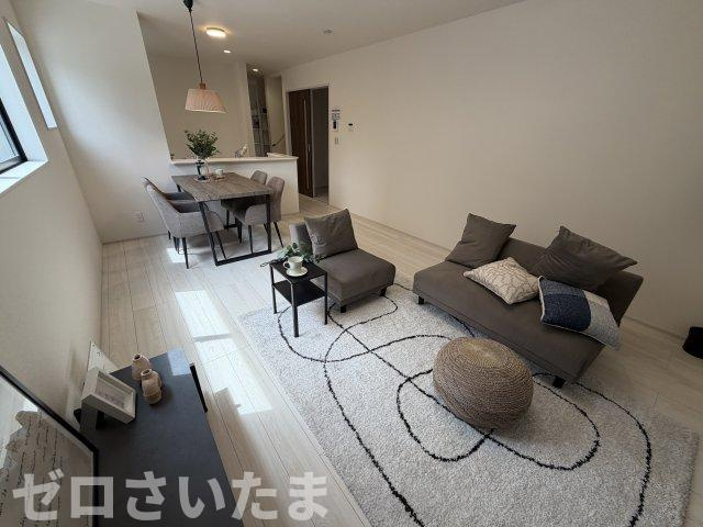 《仲介手数料無料》川越市大字寺尾88-2新築一戸建てリーブルガーデンの居間・リビング