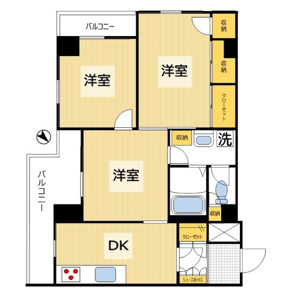 中銀音羽マンシオンの間取り