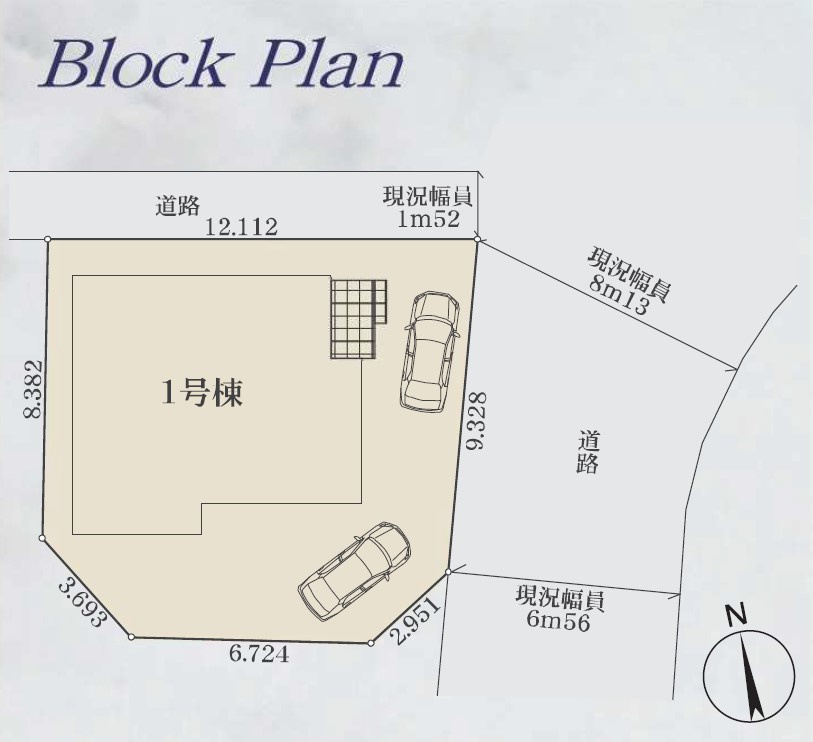海老名市河原口1期 新築戸建 全1棟の区画図