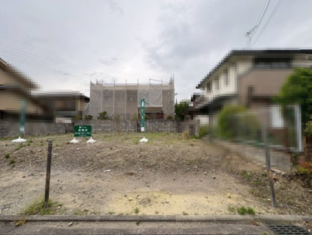 京都市西京区大原野上里男鹿町の前面道路含む現地写真|南向きの広々とした区画です！