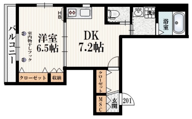 LA GLYCINEの間取り