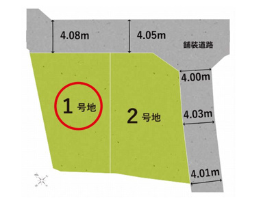 【区画図】 | 山科区御陵檀ノ後　新築戸建