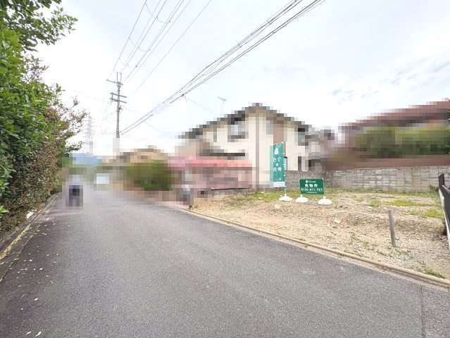 京都市西京区大原野上里男鹿町の前面道路含む現地写真|現況更地につき、すぐに建築可能です！