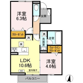 【間取り】 | モンシャトー岐南Ⅱ