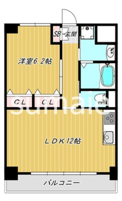 シャテーニュ・デュ・ボアの間取り|人気の1ＬＤＫです。