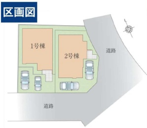 成田市土屋１期の区画図