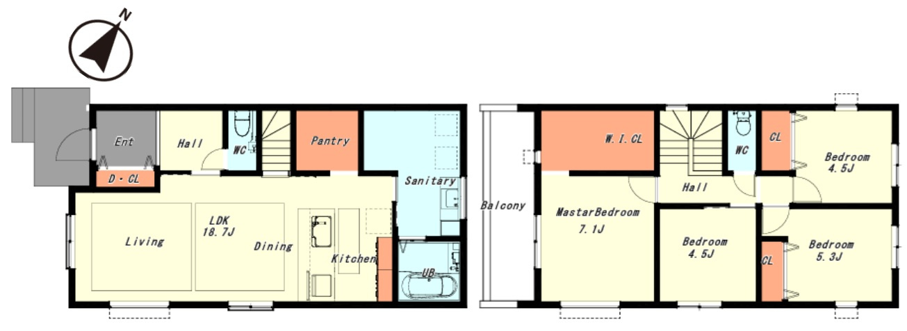 神戸市西区福吉台2丁目の間取り