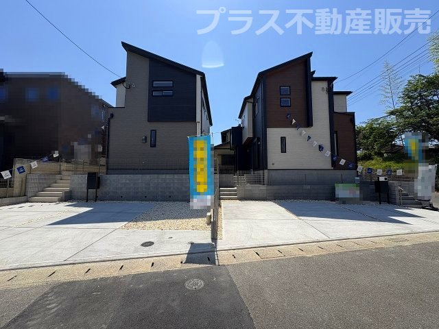 【外観】 | 大野城市南ヶ丘5丁目　1号棟（全2棟）【仲介手数料無料・0円】 | 現地写真。プラス不動産販売なら、現場の全ての棟をまとめてご見学頂けます。