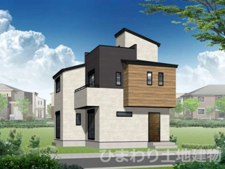 【外観】 | 厚木市金田  1号棟 第2 | イメージパース（完成時に現況と異なる場合は現況優先となります）