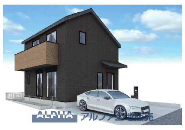 ~立川栄町2丁目新築4棟~ Newly built house　1号棟の外観パース|【House of the Sun】
◆明るい家◆太陽の温かな光がお家全体を照らす。そこには目を輝かせ笑顔で見つめてくれる君がいて、「ただいま」の言葉がこだまする。そんな君の瞳に恋している。