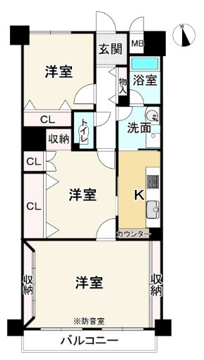【間取り】 | S52201-ﾌｫﾙﾑ洛北