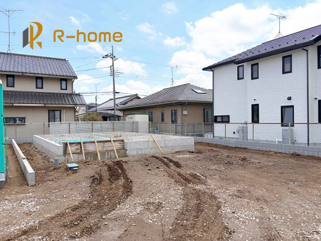 小美玉市羽刈第3　新築戸建て　3号棟の外観|2026年6月完成予定！近隣の同仕様完成物件をご見学いただけます♪