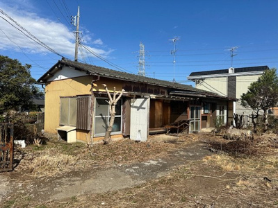 【外観】 | 186坪の広ーい土地／つくば市上郷 | 古屋あり／売主にて解体更地でお渡しします