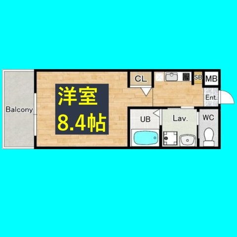 ピーステン名駅南の間取り