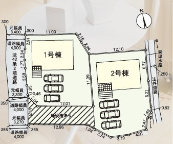 【区画図】 | クレイドルガーデン甲斐市中下条第7　2号棟 | 区画図