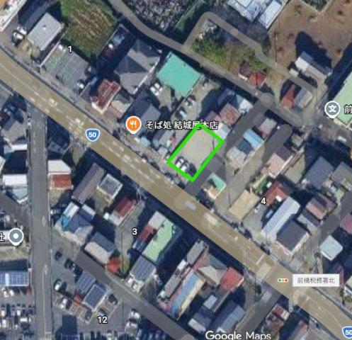前橋市本町売地の地図
