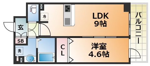 プレサンスTHE神戸の間取り