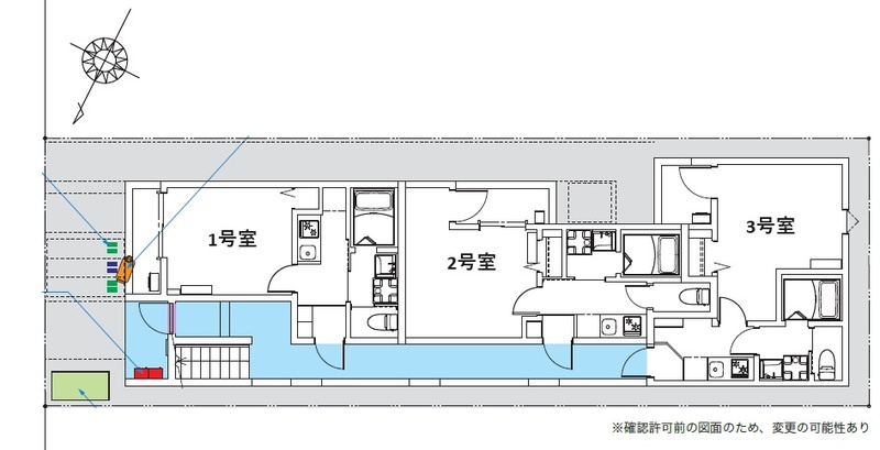 ノースヴィレッジ北習志野の区画図