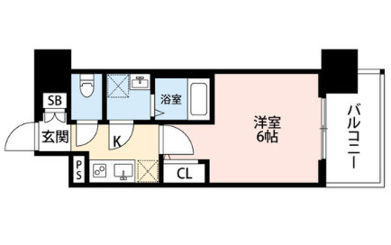 エスリード本町靱公園レジデンスの間取り