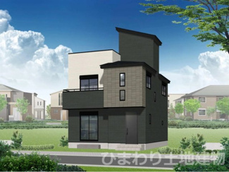 【外観】 | 厚木市金田  2号棟 第2 | イメージパース（完成時に現況と異なる場合は現況優先となります）