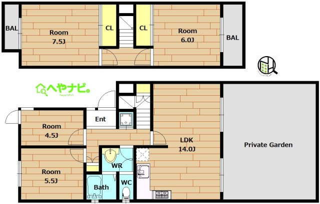 【間取り】 | サニーヒル表山3号棟
