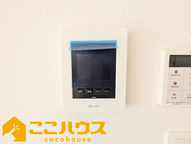 南城市佐敷新開　新築戸建て　全3棟　B号棟のセキュリティ|録画機能付きTVインターホン