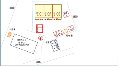 【駐車場】 | レザンⅡ | 駐車場
