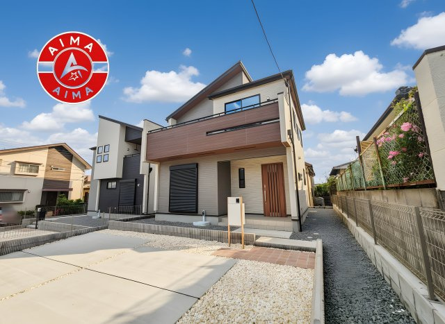 福岡市東区美和台5丁目第1-2棟（2号棟）の外観|デザイン性のある外観です。