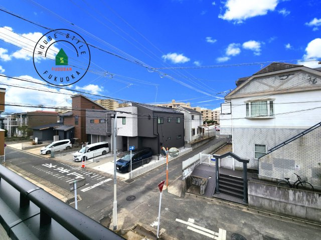 福岡市南区弥永1丁目第1-4棟（4号棟）の展望|窓から緑が見える物件も魅力的です。
