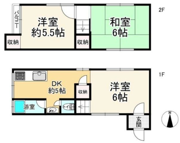 西宮市田代町の間取り|各居室　開口部のある明るい空間
