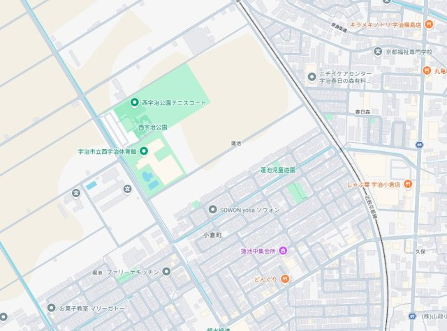 宇治市小倉町蓮池　第5期　新築一戸建ての地図