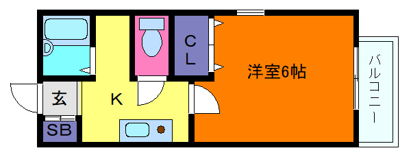 森のハイツ壱番館の間取り