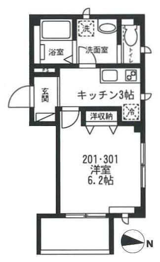 Ｒａｆｆｉｎｅ本郷　の間取り