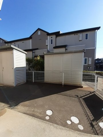 アムールＢ棟の庭|お庭の付いた物件です