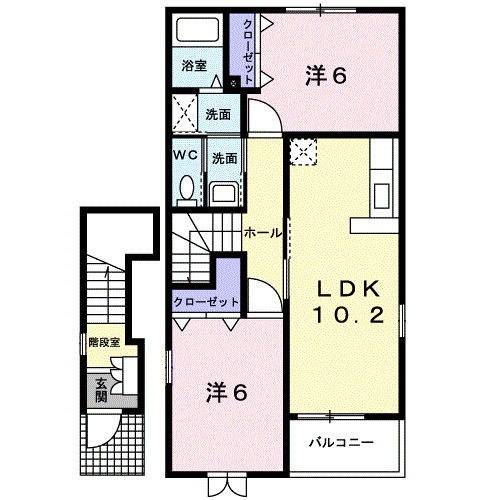 カ－サ　戸出の間取り