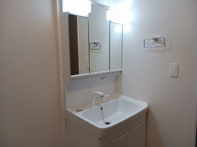 ショコラフレーズの洗面所|スペースが確保できる洗面所です