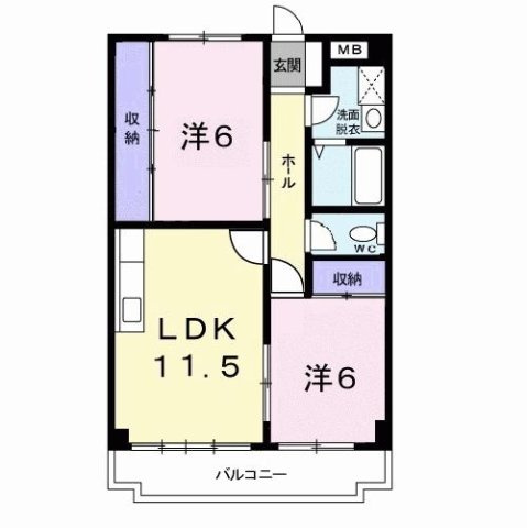 フラワーパレスの間取り