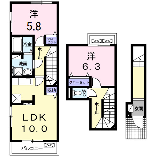 メゾンソレイユの間取り