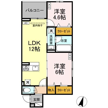 【間取り】 | Asset-Court八坂
