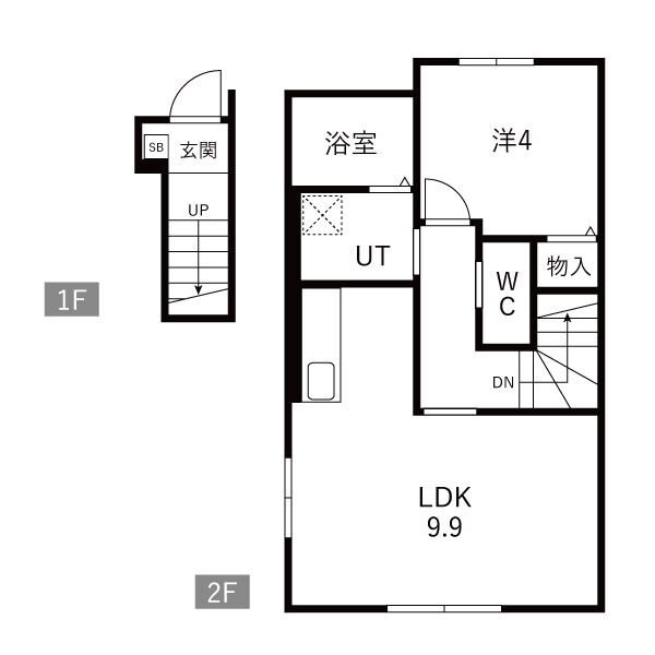 【新築】LeveL vijf (ルベルファイフ)Bの間取り